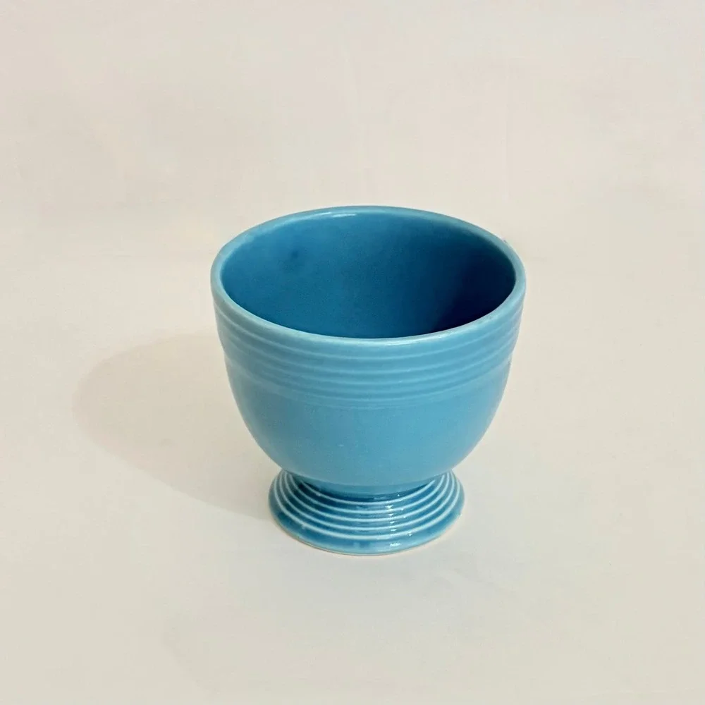 Vintage Homer Laughlin FIESTA Turquoise Egg Cup 3